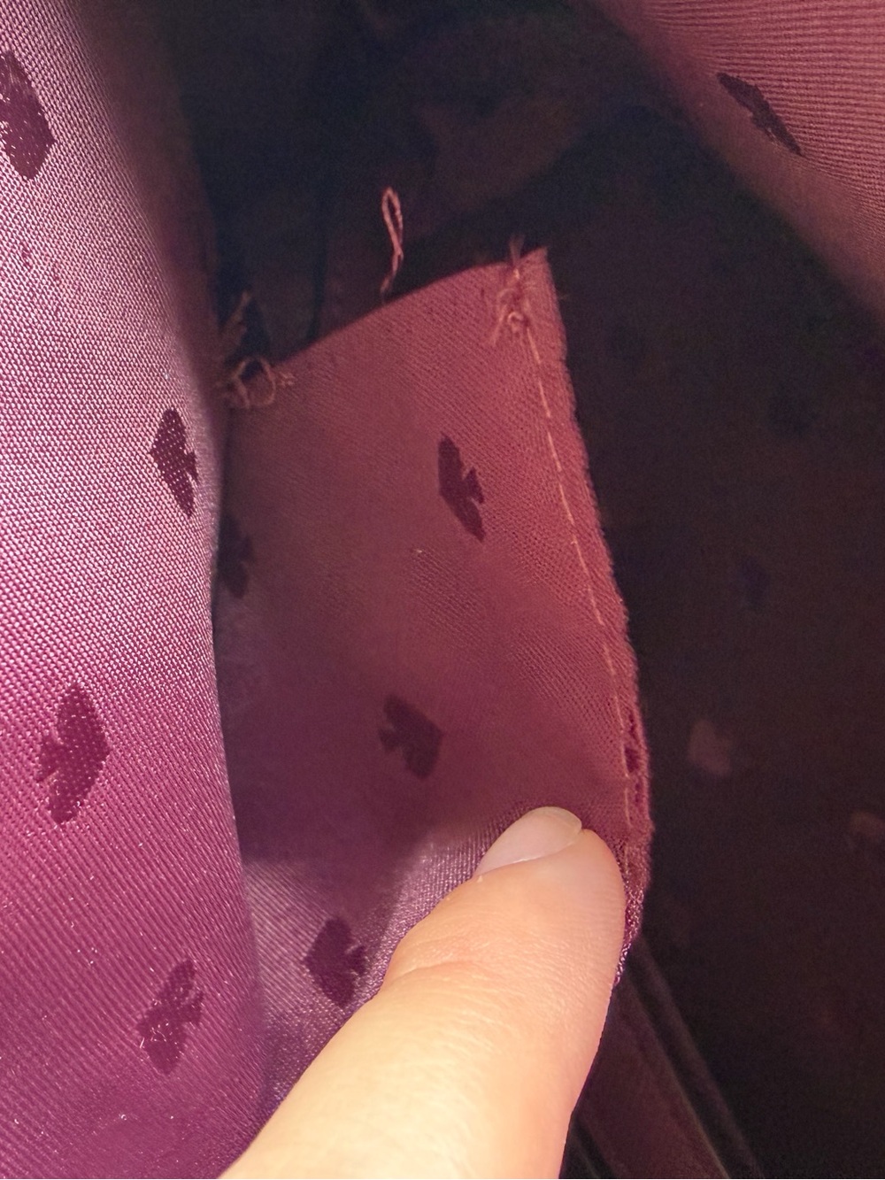 Kate Spade Small Greta court Ina Glitter Crossbody Bag Handbag Cherrywood Maroon - Picture 6 of 13